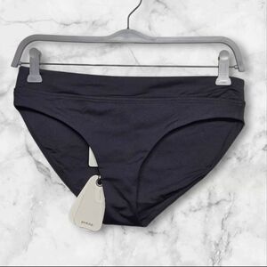 prAna Women's Summer Wave Bikini Bottom Sz Small Black New w Tags